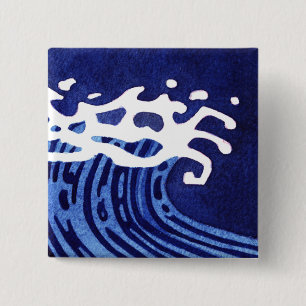 WAVES #1 15 CM SQUARE BADGE