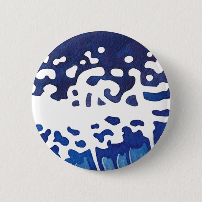 WAVES #2 6 CM ROUND BADGE (Front)
