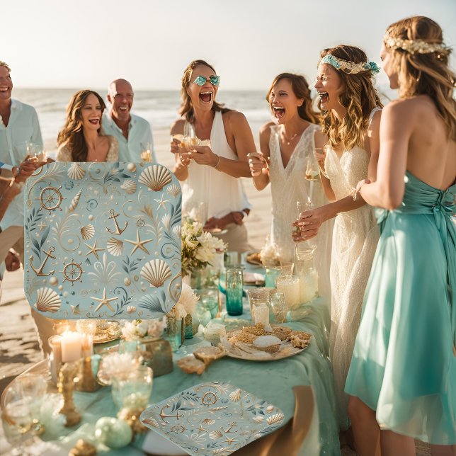 Waves 7-Inch Paper Plate from the Pearl Coast Ele (Creator Uploaded)