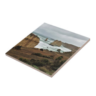 Waves Against Time – Great Ocean Road Ceramic Tile