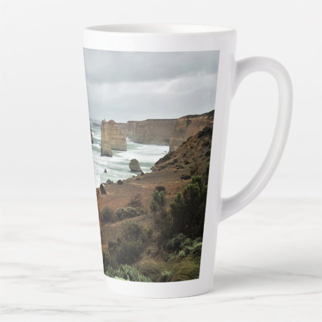 Waves Against Time – Great Ocean Road Latte Mug (Right)