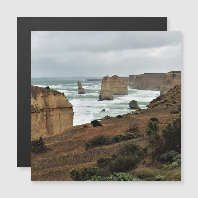 Waves Against Time – Great Ocean Road Magnet (Front/Back)