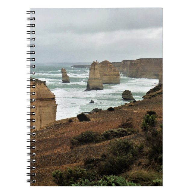 Waves Against Time – Great Ocean Road Notebook (Front)