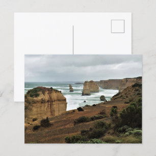 Waves Against Time – Great Ocean Road Postcard
