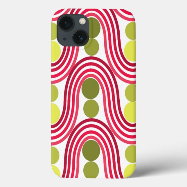 Waves and Circles Case-Mate iPhone Case (Back)
