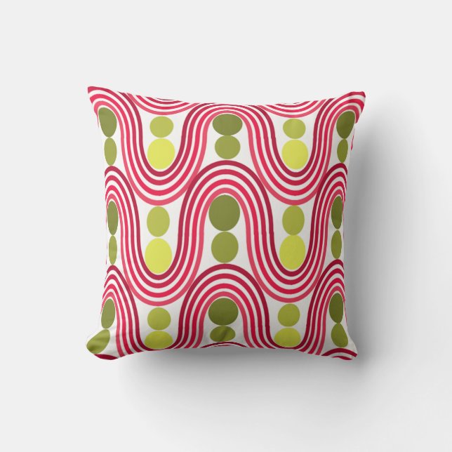 Waves and Circles  Cushion (Front)