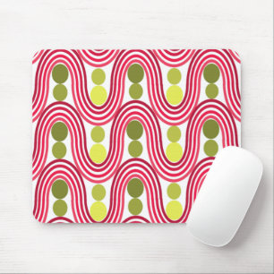 Waves and Circles Mouse Pad