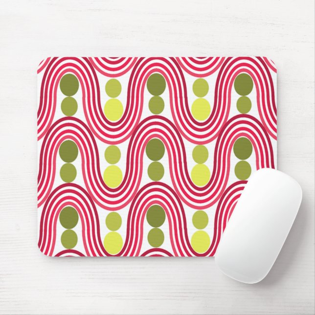 Waves and Circles  Mouse Pad (With Mouse)