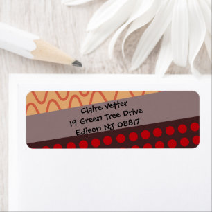 Waves and Rain  Return Address Label
