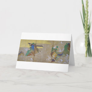 Waves at Matsushima (Left), Tawaraya Sotatsu Card