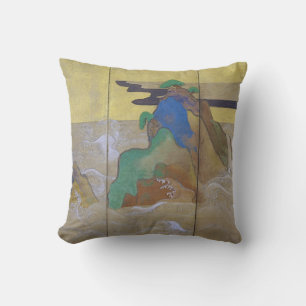 Waves at Matsushima (Left), Tawaraya Sotatsu Cushion