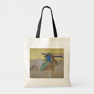 Waves at Matsushima (Left), Tawaraya Sotatsu Tote Bag