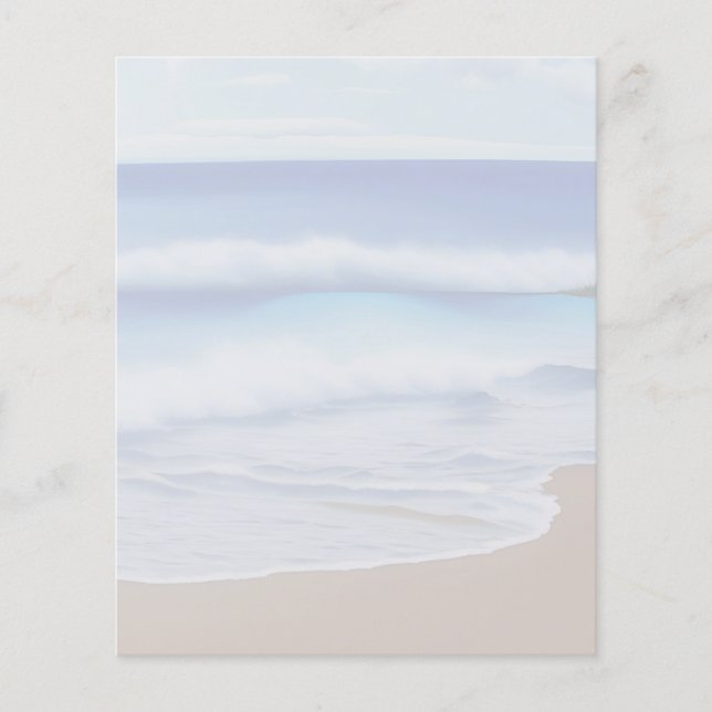 Waves at the Beach Stationery (Front)