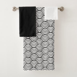 Waves  bath towel set