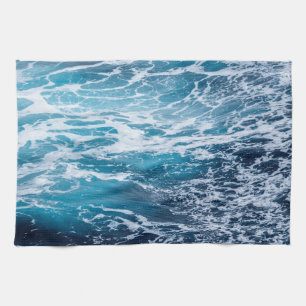 Waves Blue Ocean Summer Beach Tea Towel