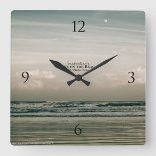 Waves Breaking at Ocean Beach Sunrise Clock