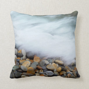 Waves Breaking Onto Pebbles, Tsitsikamma Cushion