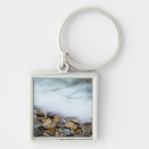 Waves Breaking Onto Pebbles, Tsitsikamma Key Ring