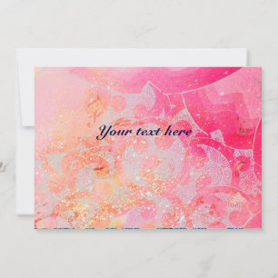 WAVES , bright red violet blue pink gold sparkles