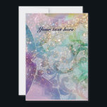 WAVES , bright red violet  blue pink gold sparkles<br><div class="desc">Elegant , vibrant and artistic floral design in sparkling oriental swirls , blue, pink, yellow, green, purple colours and gold sparkles .Watercolor painting with golden and silver foil.</div>