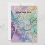 WAVES , bright red violet  blue pink gold sparkles<br><div class="desc">Elegant , vibrant and artistic floral design in sparkling oriental swirls , blue, pink, yellow, green, purple colours and gold sparkles .Watercolor painting with golden and silver foil.</div>