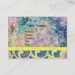 WAVES, bright,vibrant pink blue Business Card
