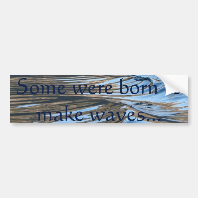 Waves - Bumper Sticker (Front)