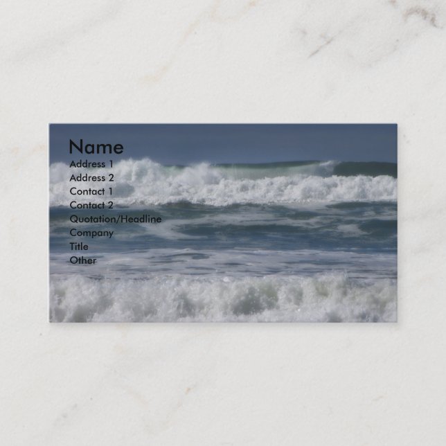 Waves Business Card (Front)