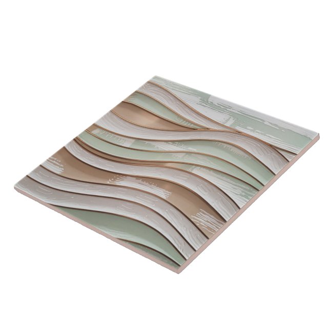 Waves Ceramic Tile (Side)