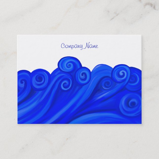 Waves, Company Name Business Card (Front)