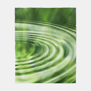 Waves concentric waves circles fleece blanket