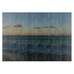 Waves Crashing at Sunset Beach Landscape Cutting Board