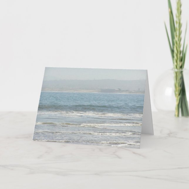 Waves crashing thank you card (Front)