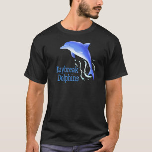 Waves Dolphins Daybreak Elementary School Ut Spiri T-Shirt