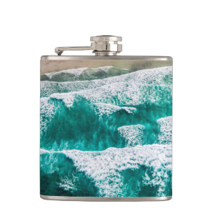 Waves Hip Flask