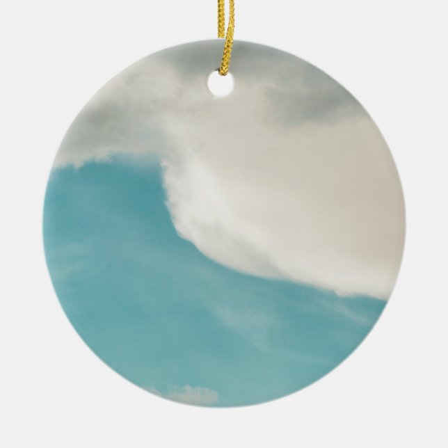 waves in all ways ceramic ornament (Front)
