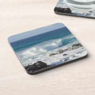 Waves In Maui, Hawaii Landscape Photography Coaster