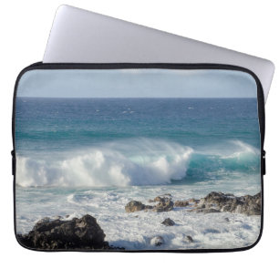 Waves In Maui, Hawaii Landscape Photography Laptop Sleeve