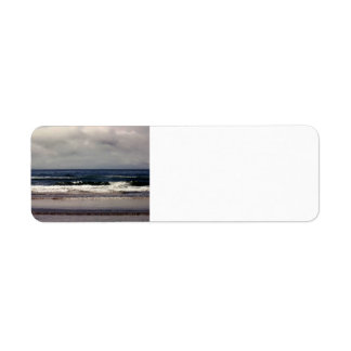 Waves in the Pacific Ocean Return Address Label