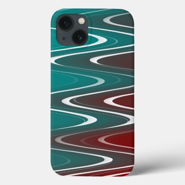 Waves in white Case-Mate iPhone case (Back)