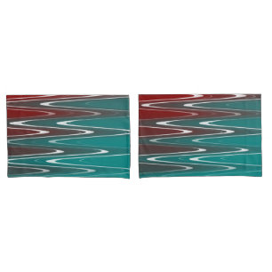 Waves in white pillowcase