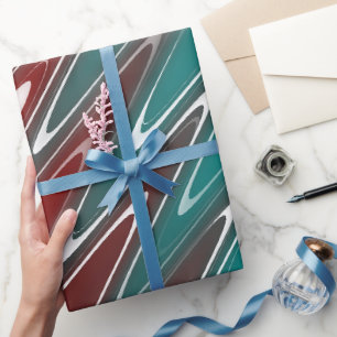 Waves in white wrapping paper