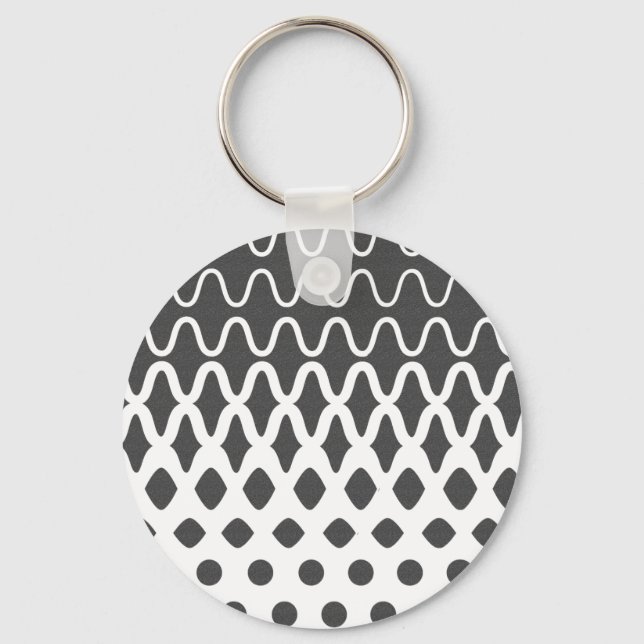 Waves into Particles Key Ring (Front)