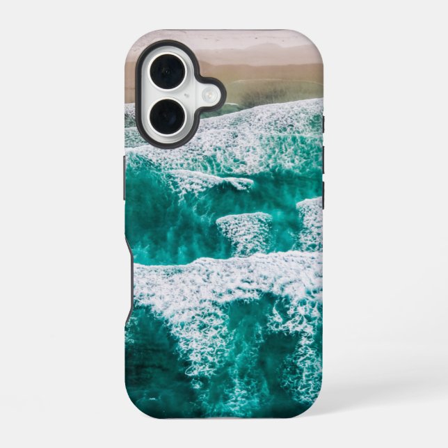 Waves iPhone 16 Case (Back)