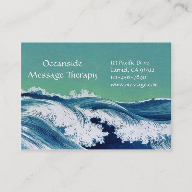 Waves Large Business & Appointment Card (Front)