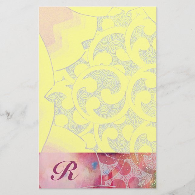 WAVES Monogram Stationery (Front)