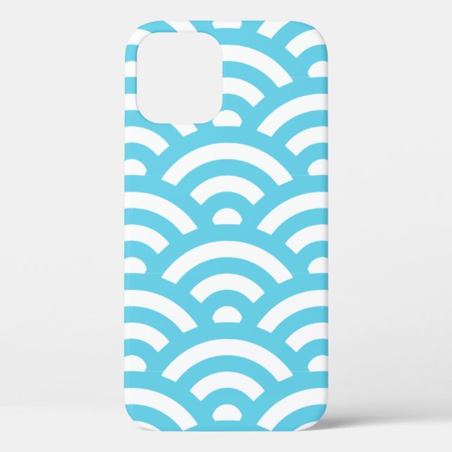 Waves ocean blue texture Case-Mate iPhone case (Back)
