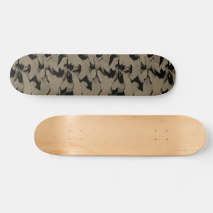 Waves of Black and Brown Skateboard