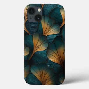 Waves of Blue and Gold iPhone 13 Case