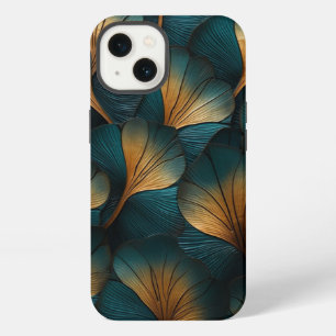 Waves of Blue and Gold iPhone 13 Case